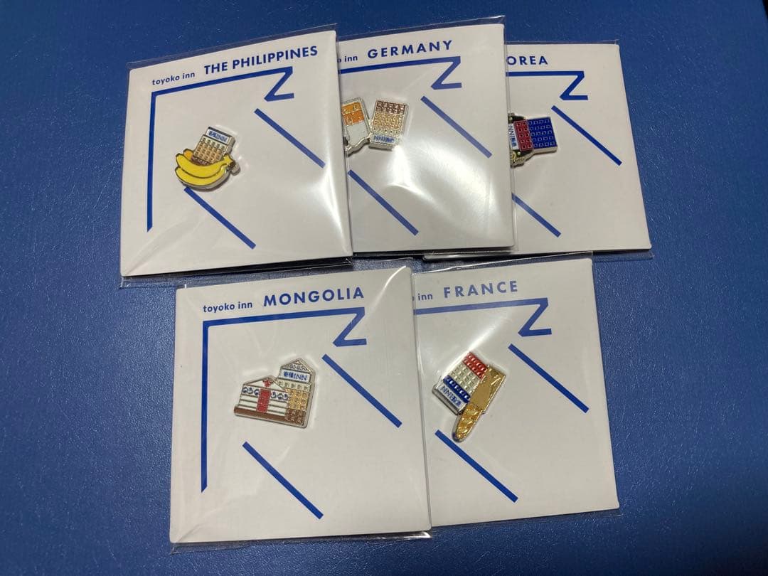 東横イン ピンバッジ 5カ国