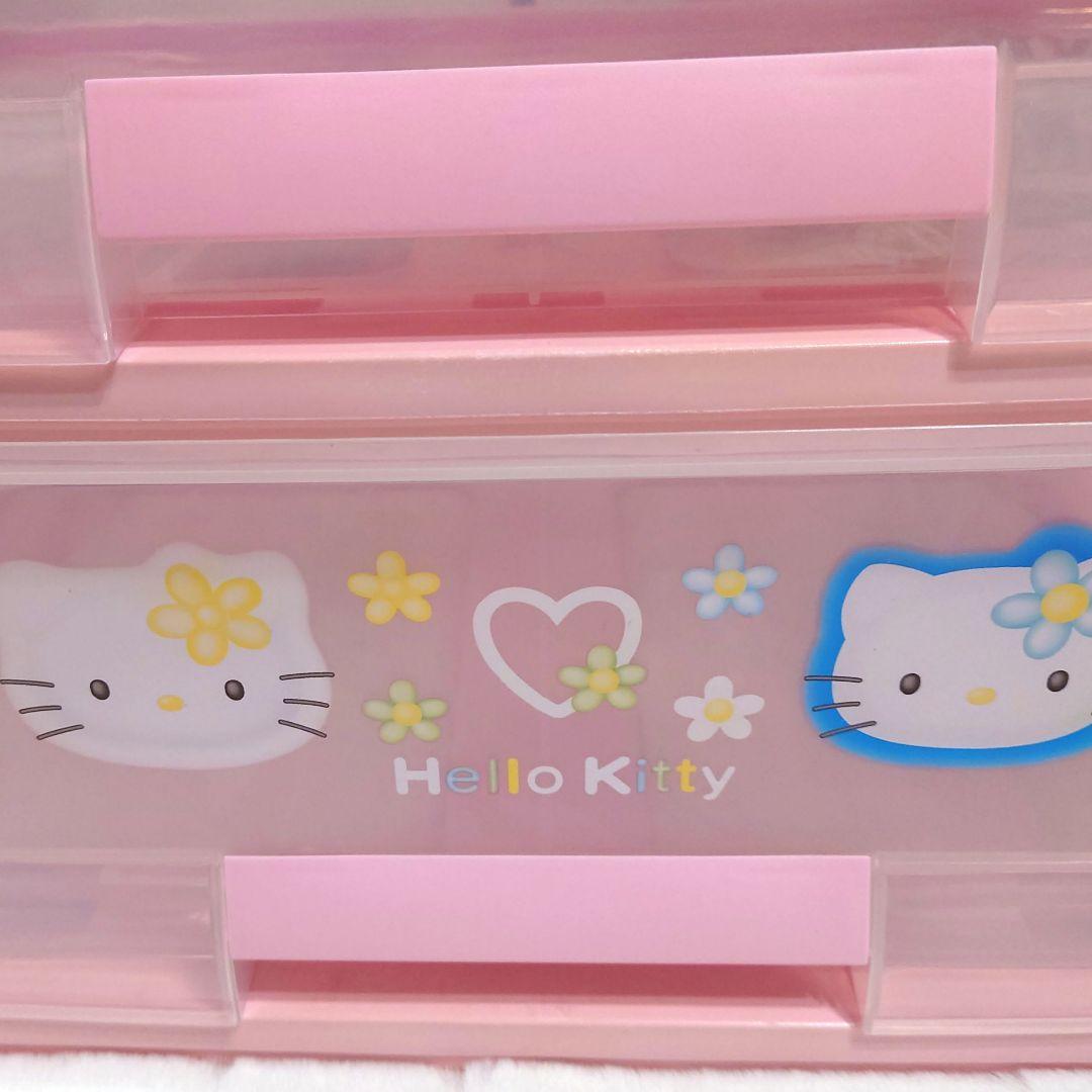 サンリオ ハローキティ 3段チェスト 収納ケース 衣装ケース カオハナ