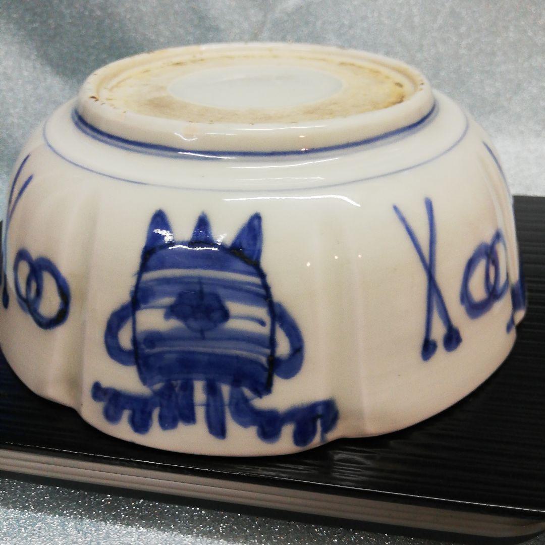 江戸時代中期～後期幕末頃美品信州蔵出三階菱窓絵染付約２０センチサイズ時代陶磁器