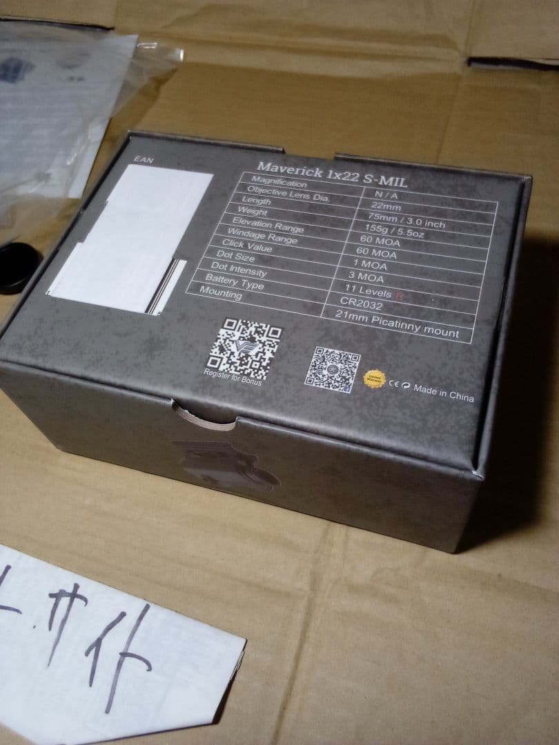 VECTOR OPTICS ドットサイト Maverick 1/22 S-MIL