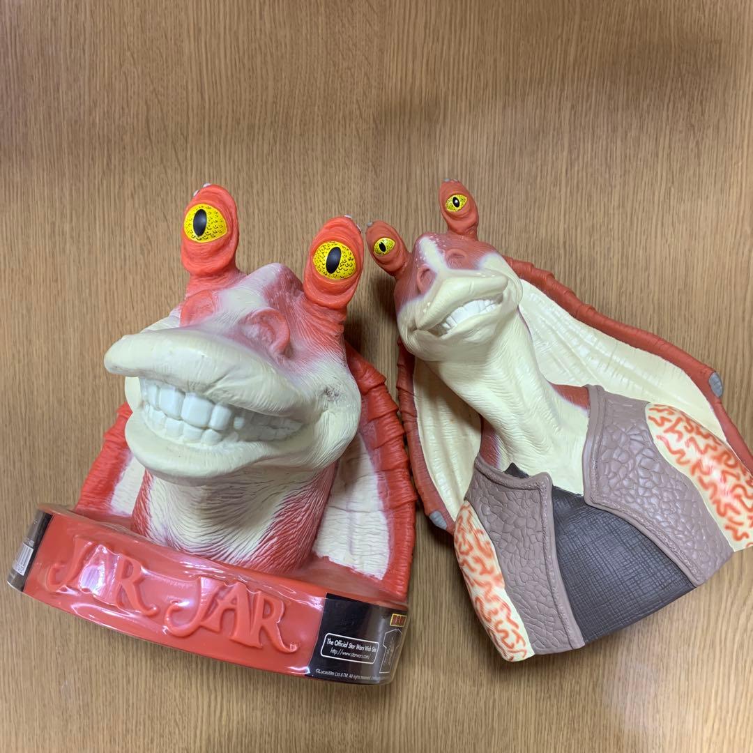 ジャー・ジャー・ビンクス フィギュア貯金箱　２個セット