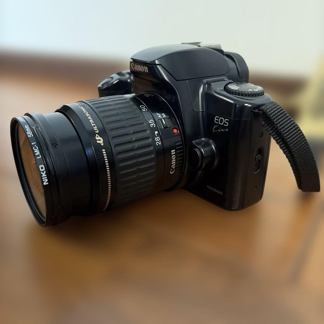 Canon EOS Kiss 一眼レフフィルムカメラ レンズ2本付き