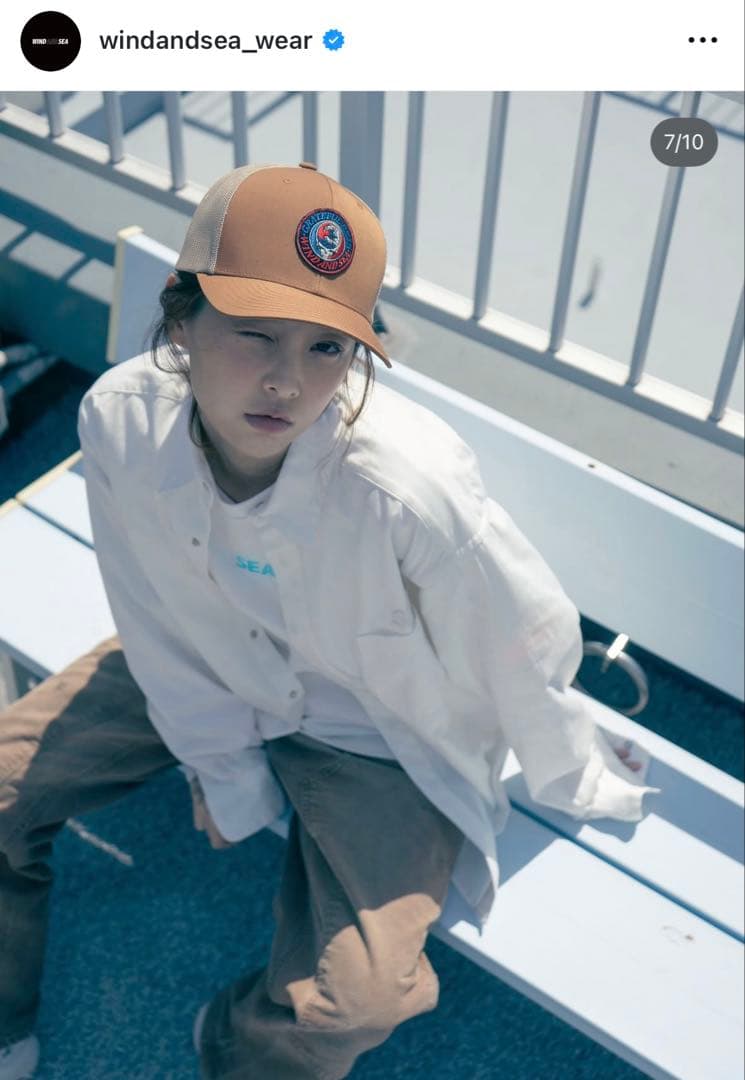 WIND AND SEA ウィンダンシー small sea logo tee