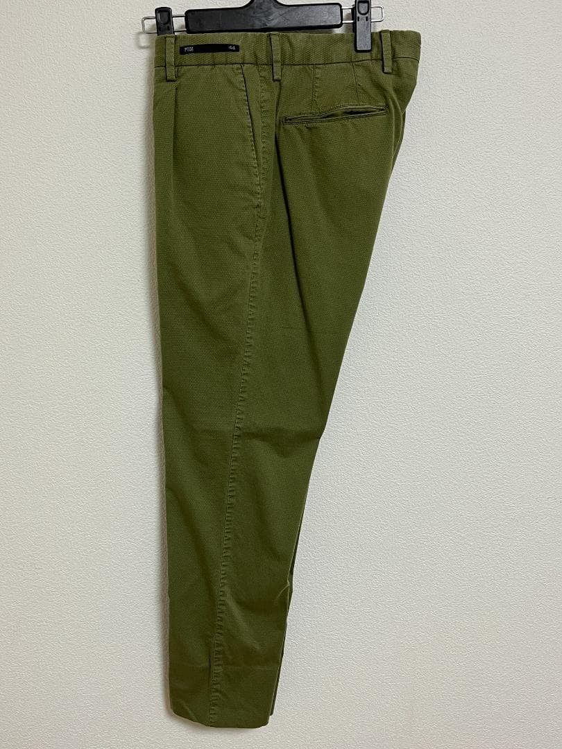 PT01 TORINO オリーブカーキ パンツ スラックス 1プリーツ 446