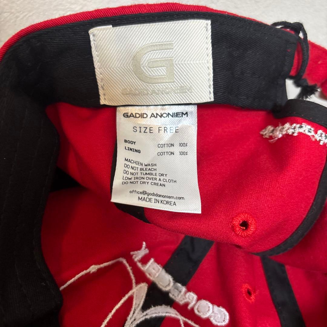 は*司様 GADID ANONIEM JUDE/RED キャップ赤レッドr