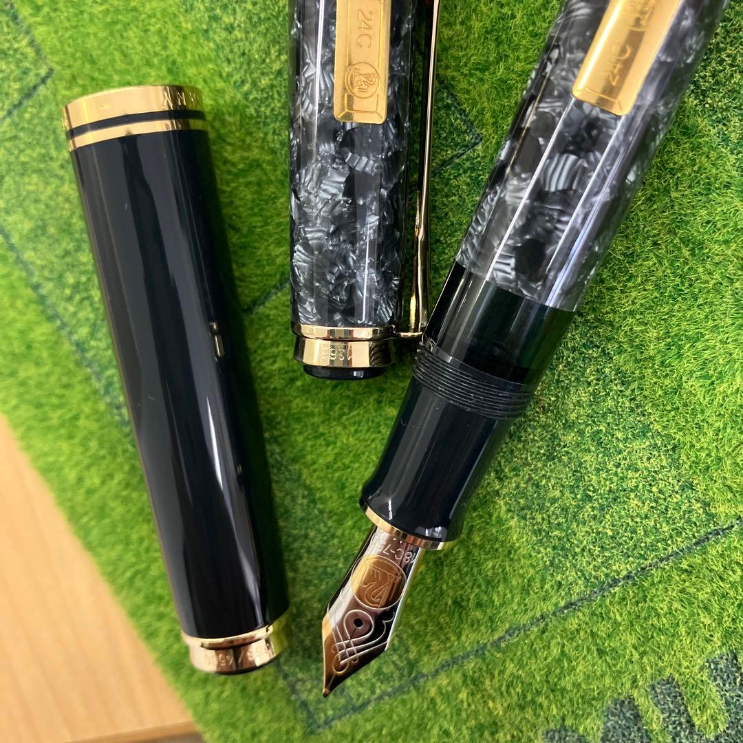 ペリカン Pelikan Wall Street 限定版 万年筆ボールペンセット