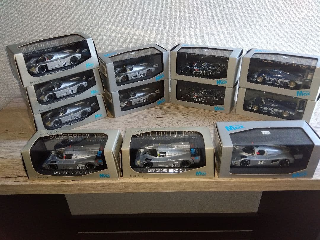 シルバーアロー 　ザウバーメルセデス　Cカー　 ミニカー　12台セット