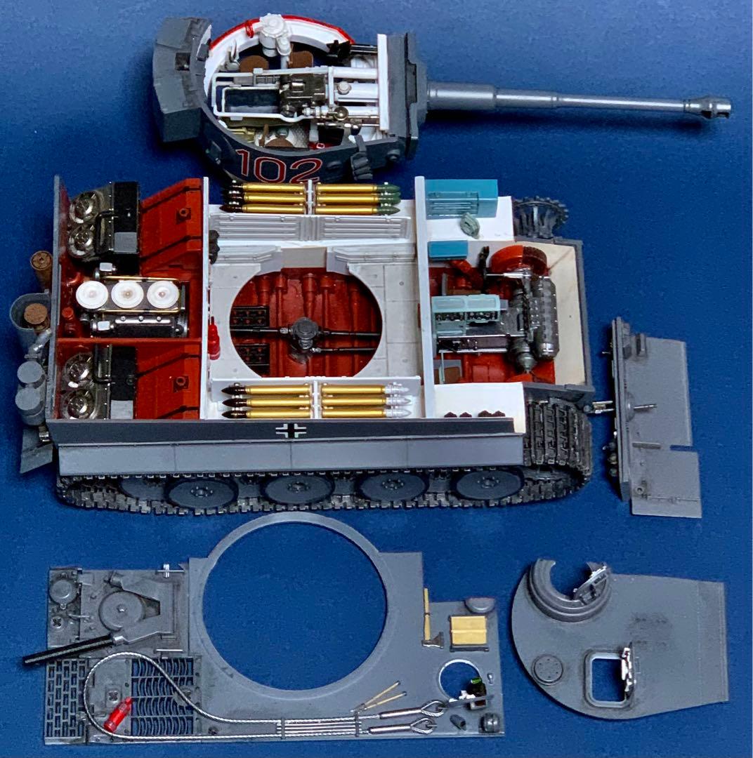 タイガー1戦車 内部再現 カットモデル1/35