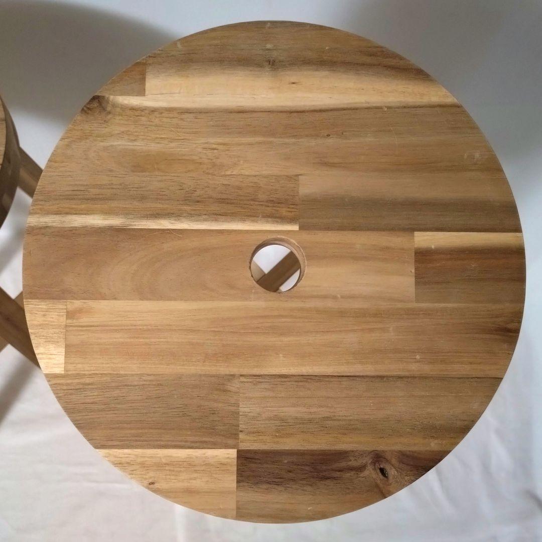 IKEA　イケア　SKOGSTA　ハイスツール　カウンターチェア　2脚セット