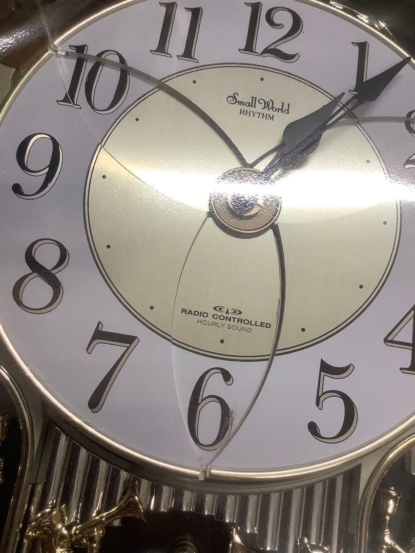 リズム時計 スモールワールド電波からくり時計 4MN422RA