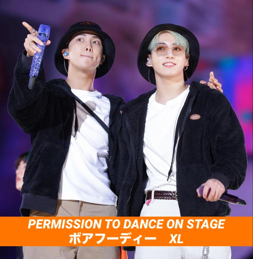 BTS PERMISSION TO DANCE ボア パーカー フーディー XL