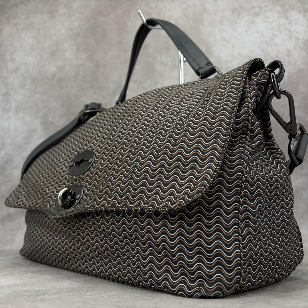 ザネラート ポスティーナ ブランディーン 2way ショルダーバッグ ブラック