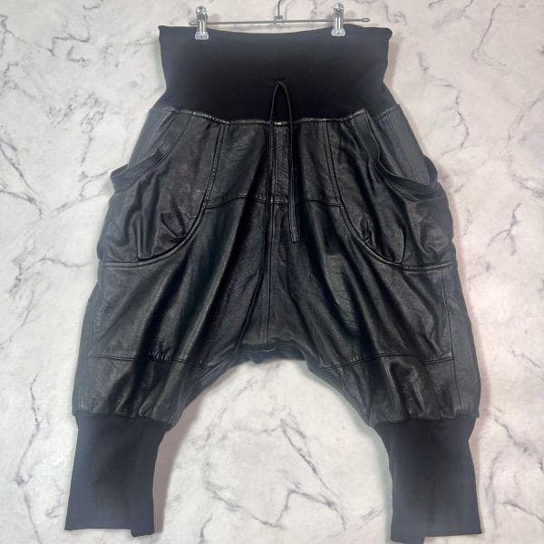 WORCA 本革サルエルレザーパンツ メンズ XL 大きいサイズ B1172