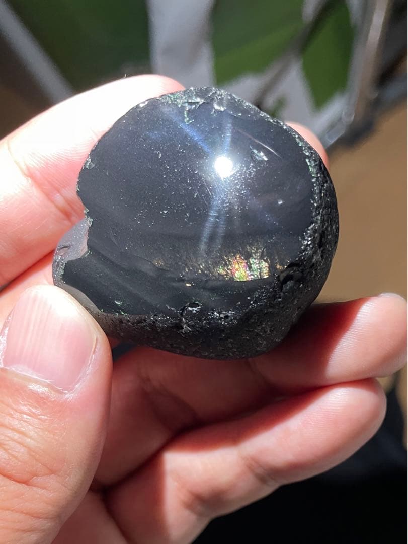 研磨品　十勝石玲瓏　ゴールデンレインボー　特級品