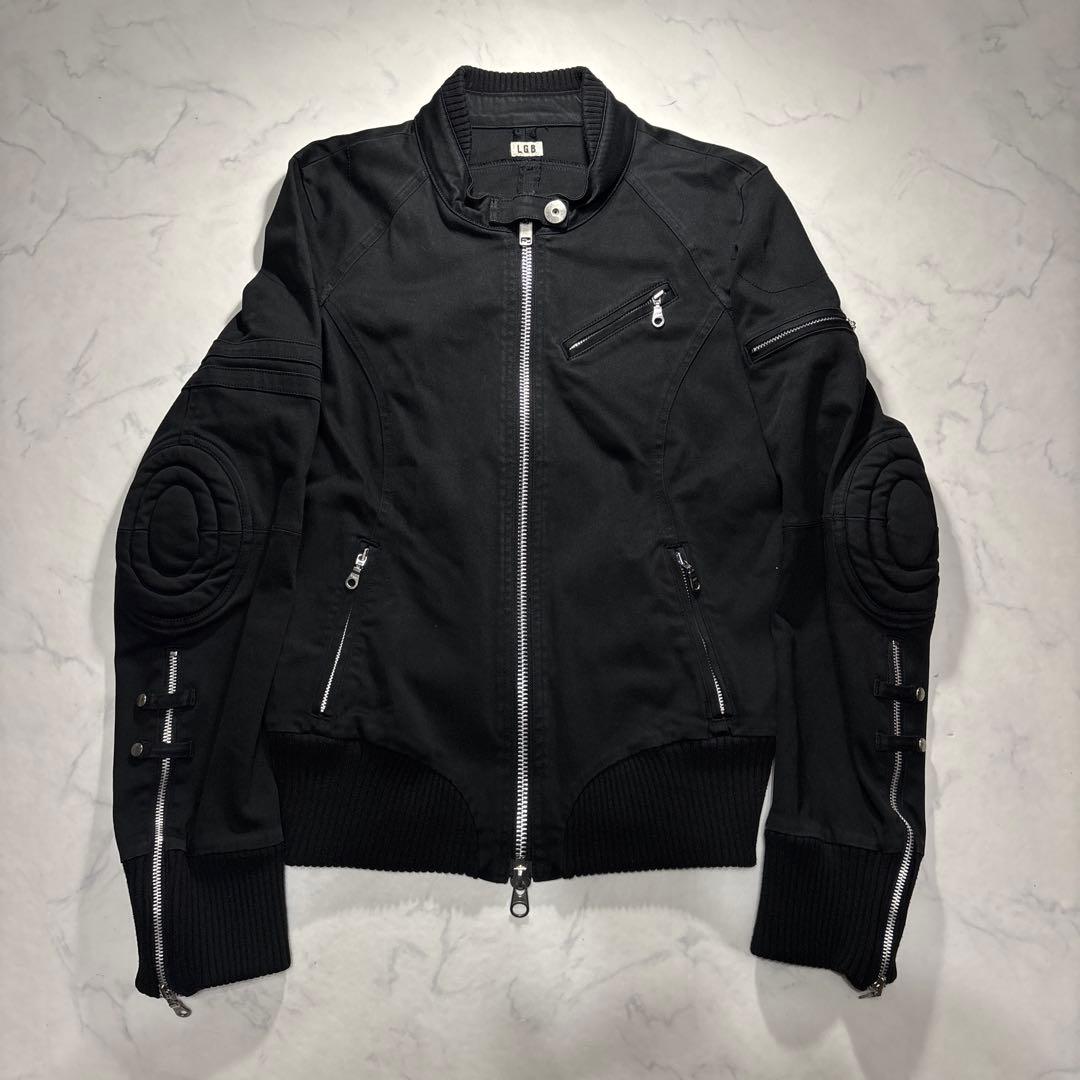 ジャケット・アウター 00s L.G.B. biker riders jacket archive