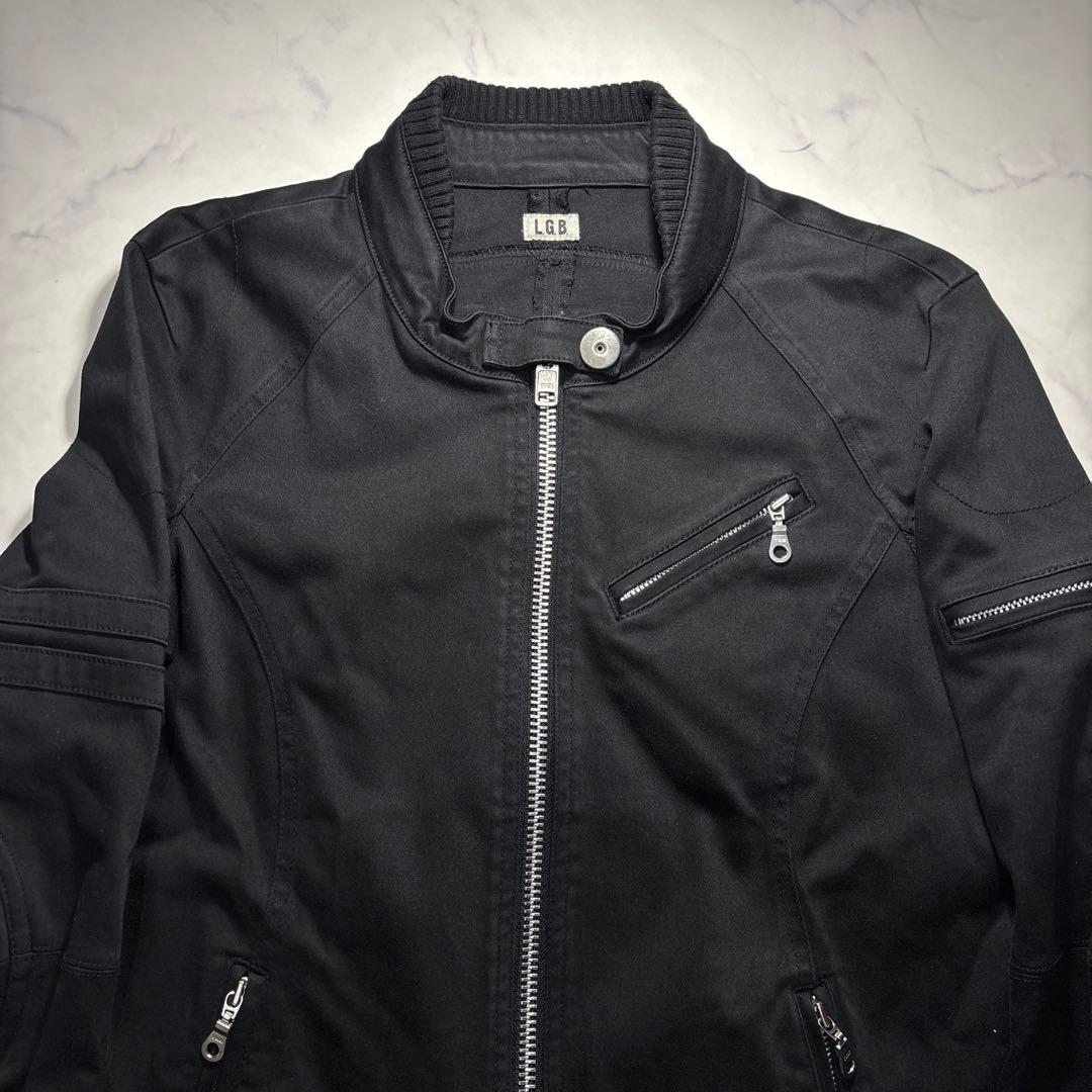 ジャケット・アウター 00s L.G.B. biker riders jacket archive