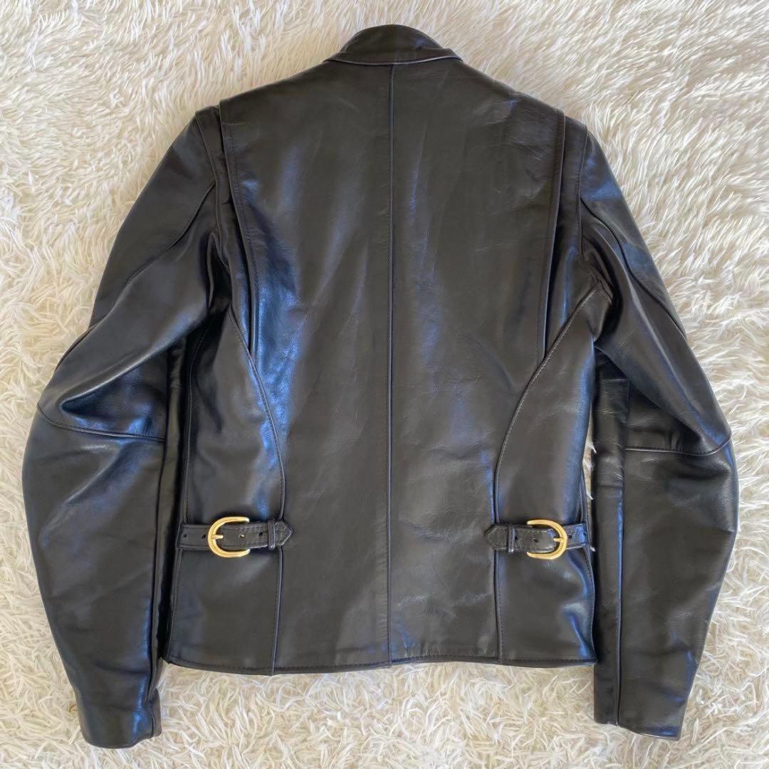 【美品】VANSON タイプB ライナー付 シングルライダース 34