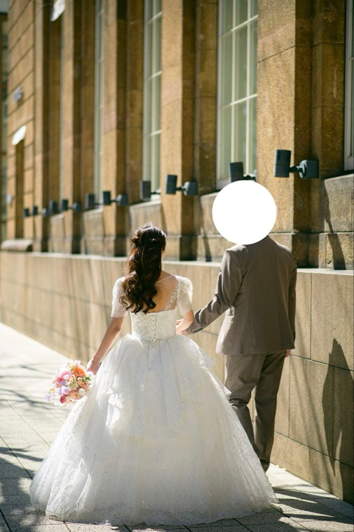 ウエディングドレス　韓国風　プリンセス前撮り　結婚式　ウエディングフォト