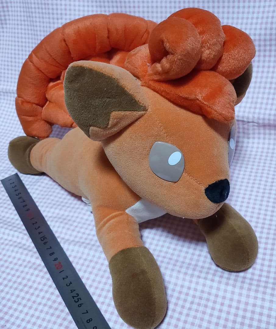 ポケモン あったかぬいぐるみ　ロコン オレンジ 長さ35cm
