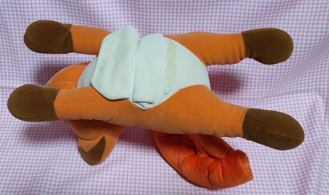 ポケモン あったかぬいぐるみ　ロコン オレンジ 長さ35cm