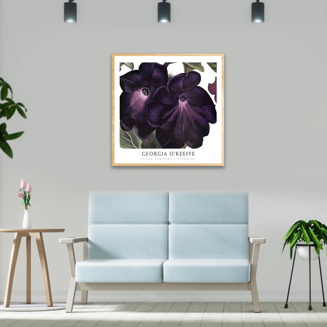 額装済/Black and Purple/ジョージア オキーフ/ポスター/アート