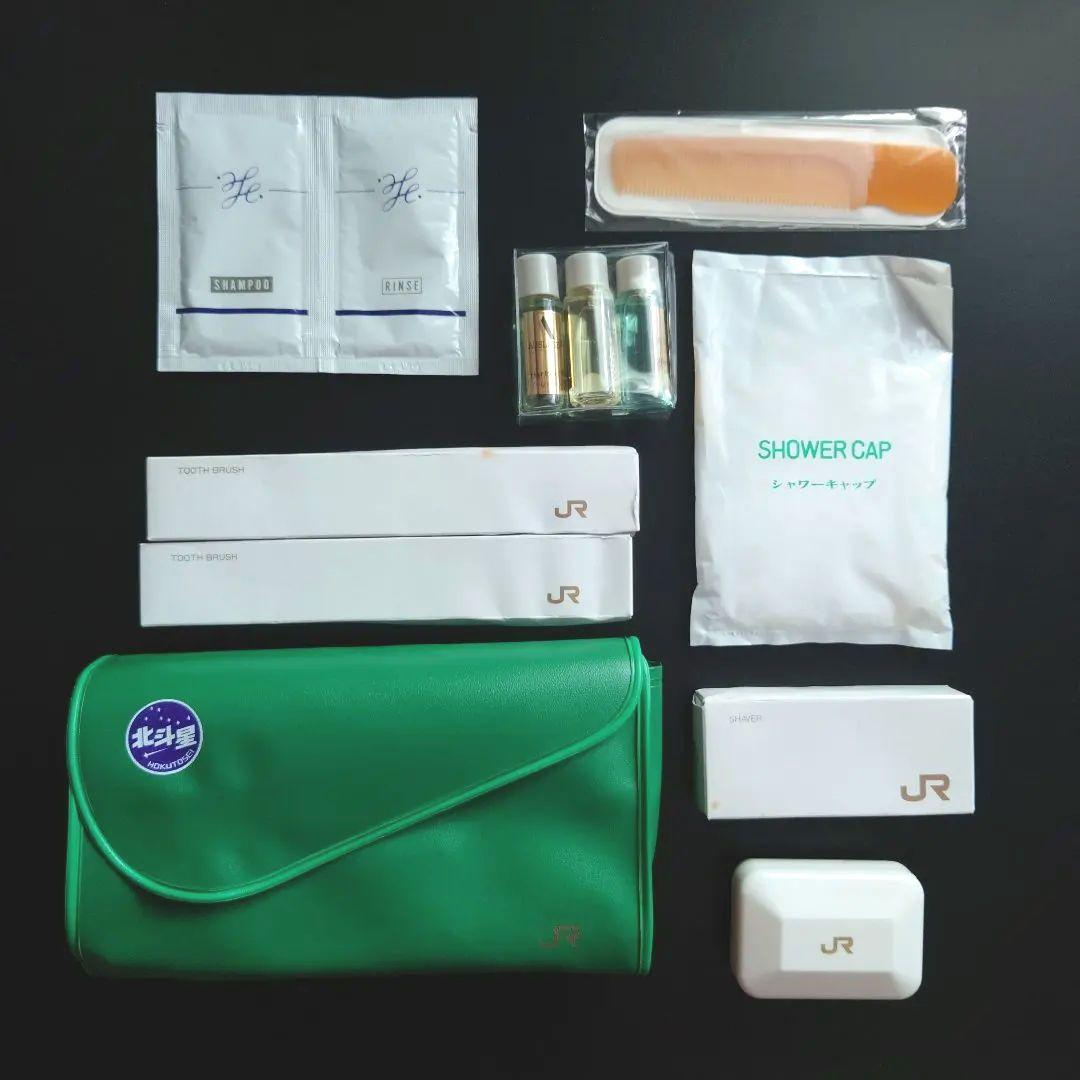 北斗星食堂車グランシャリオキーホルダー（非売品）個室カードキー、サニタリーセット