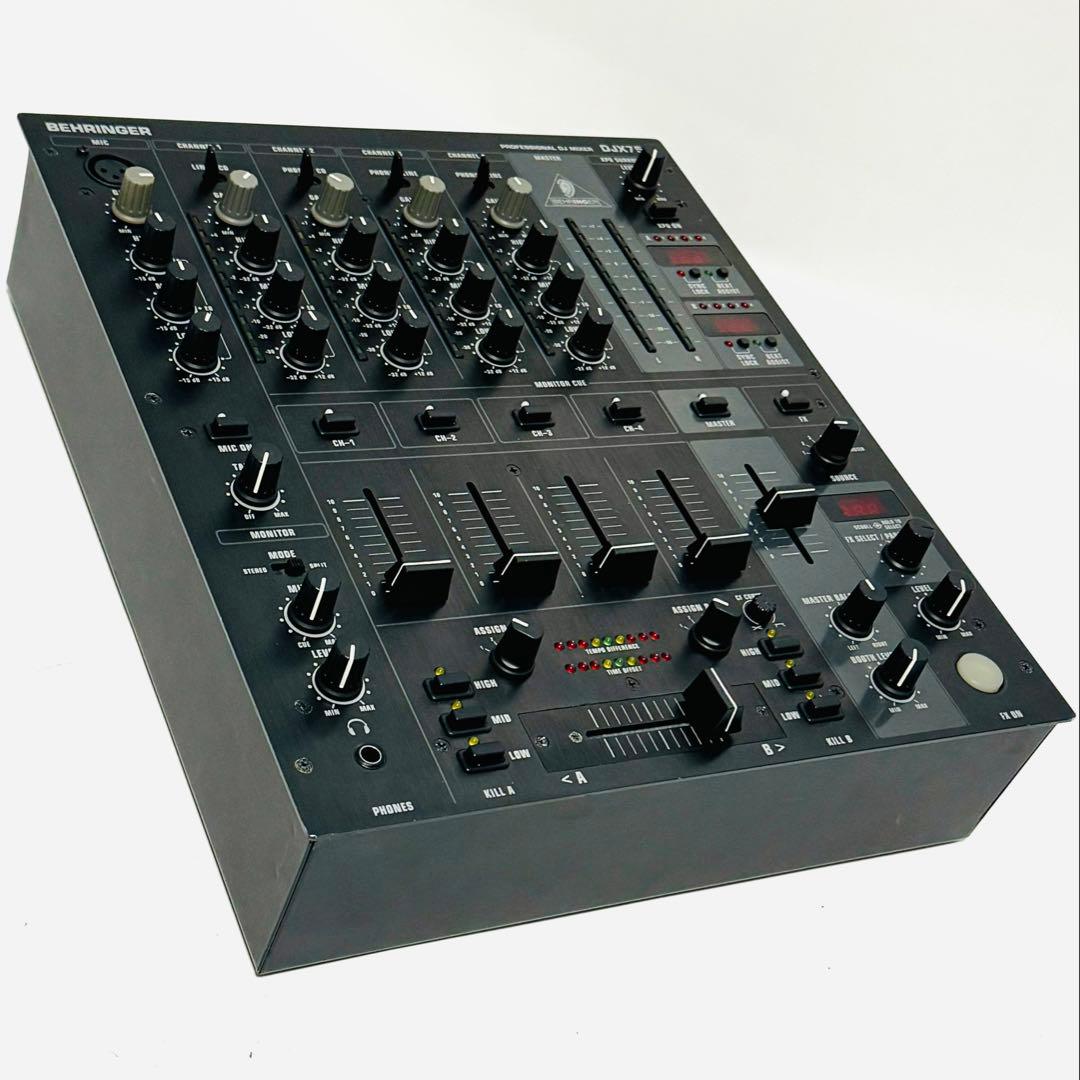 ベリンガー DJミキサー BPMカウンター 5ch エフェクト DJX750 ①