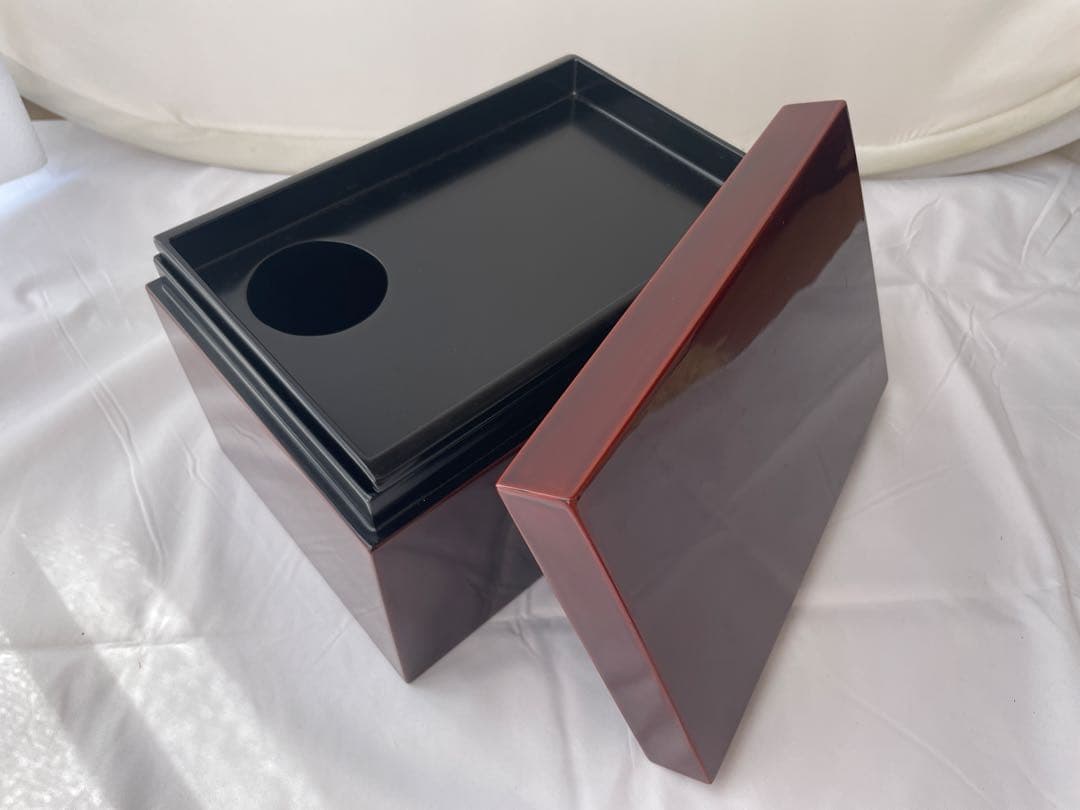 溜塗 茶箱 美品 茶道具 送料込