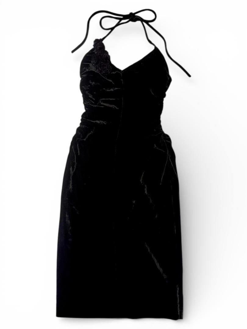 【希少】BLUMARINE Anna Molinari ベルベットドレス黒 40