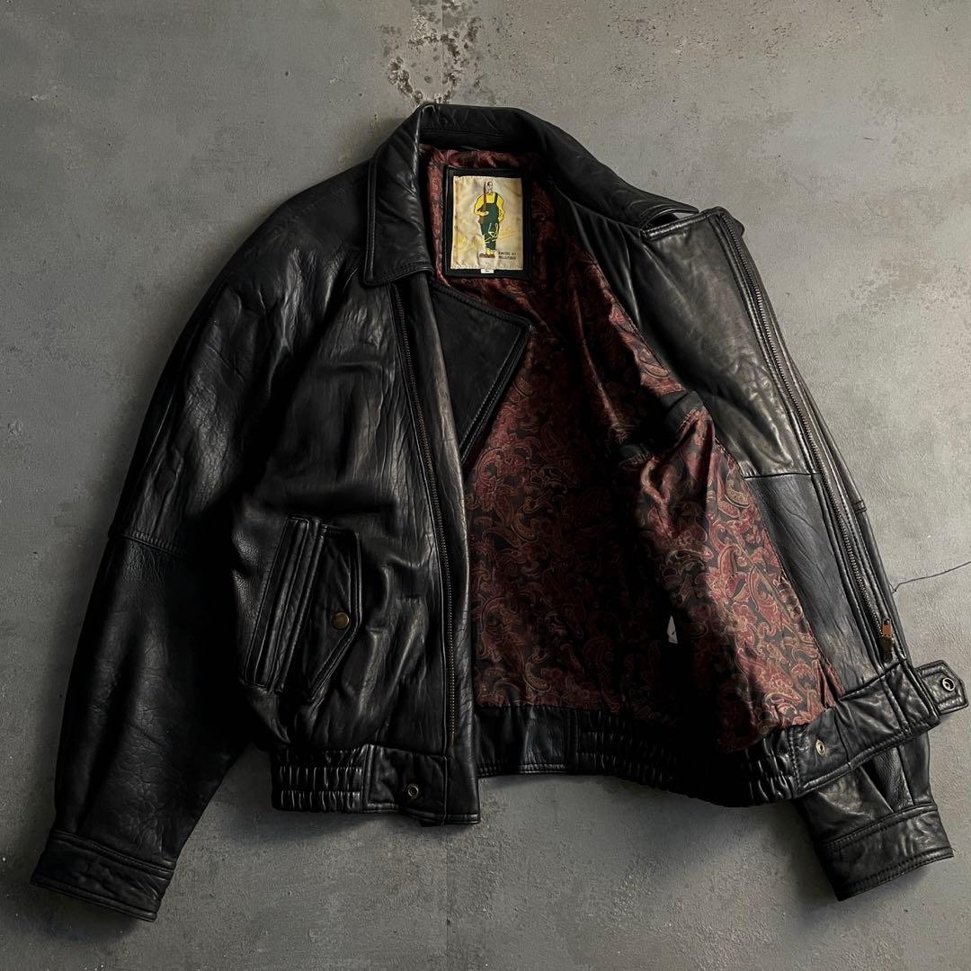 A-2“Wind shield“羊革“短丈“bomber jacket