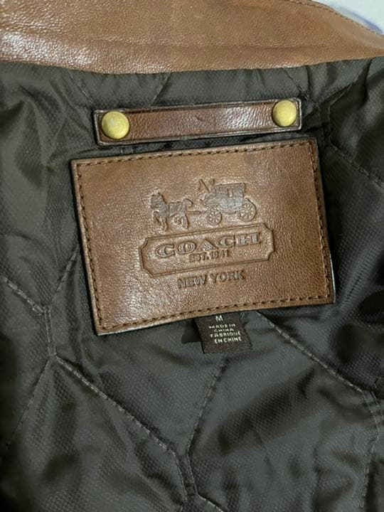 古着 Coach New Yorkライダースジャケット