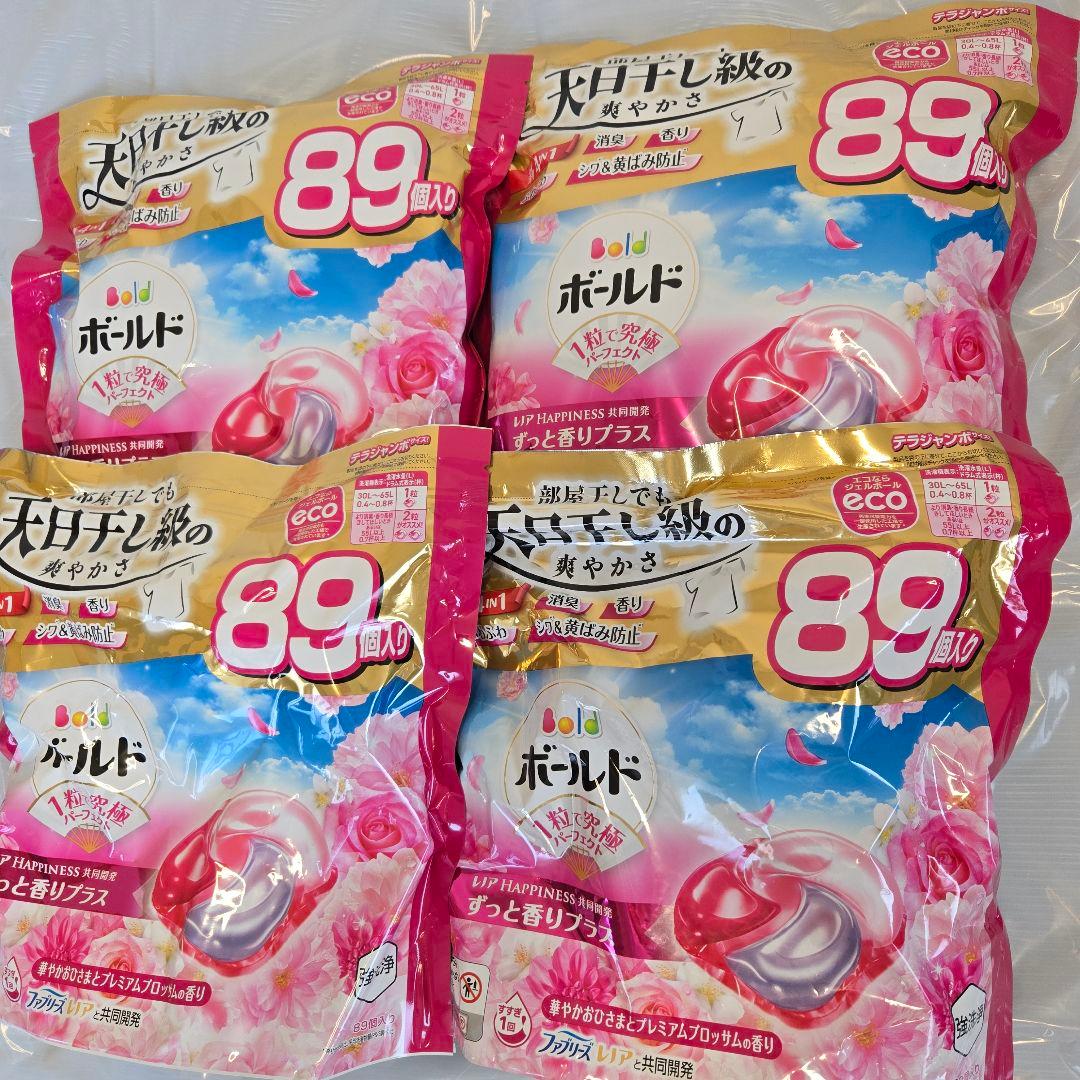 ボールド ジェルボール　プレミアムブロッサムの香り 89個×4袋 計356個