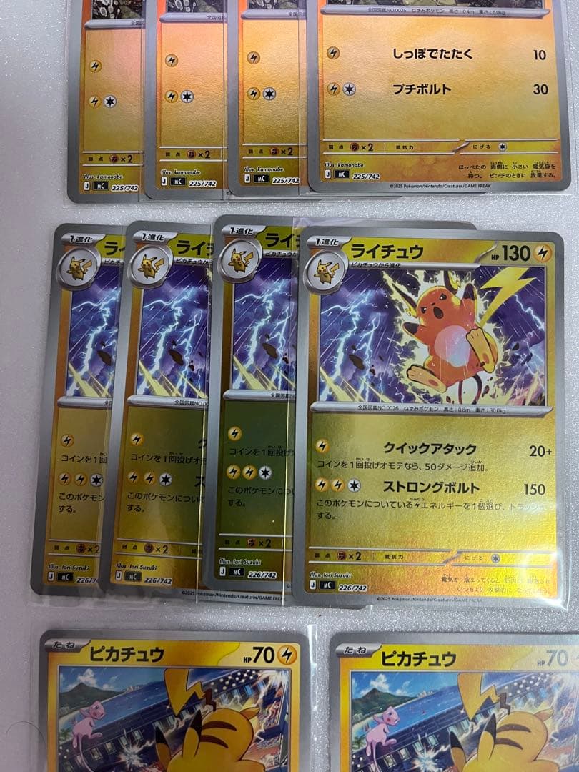 ピカチュウ・ライチュウカードセット