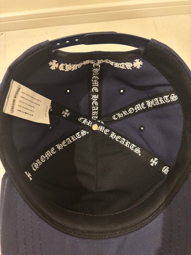 CHROME HEARTS キャップ　ネイビー