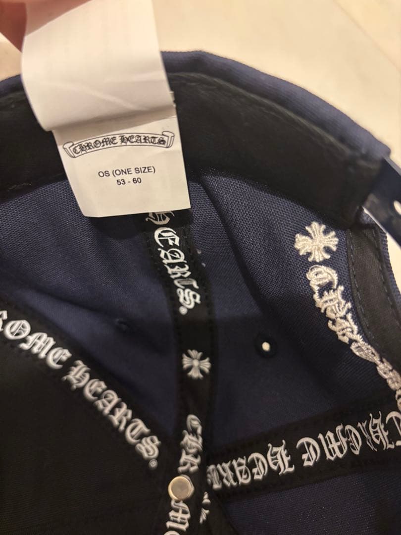 CHROME HEARTS キャップ　ネイビー