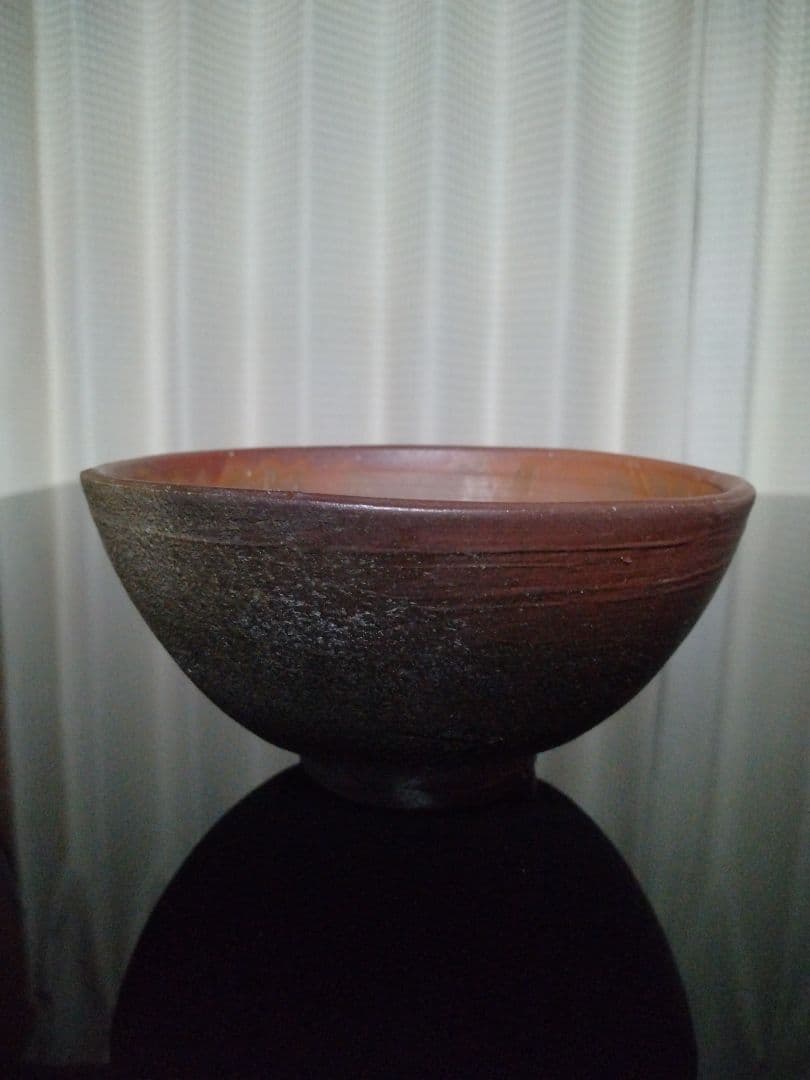 【備前焼 人間国宝 藤原 雄】茶碗 ( 送料無料！)
