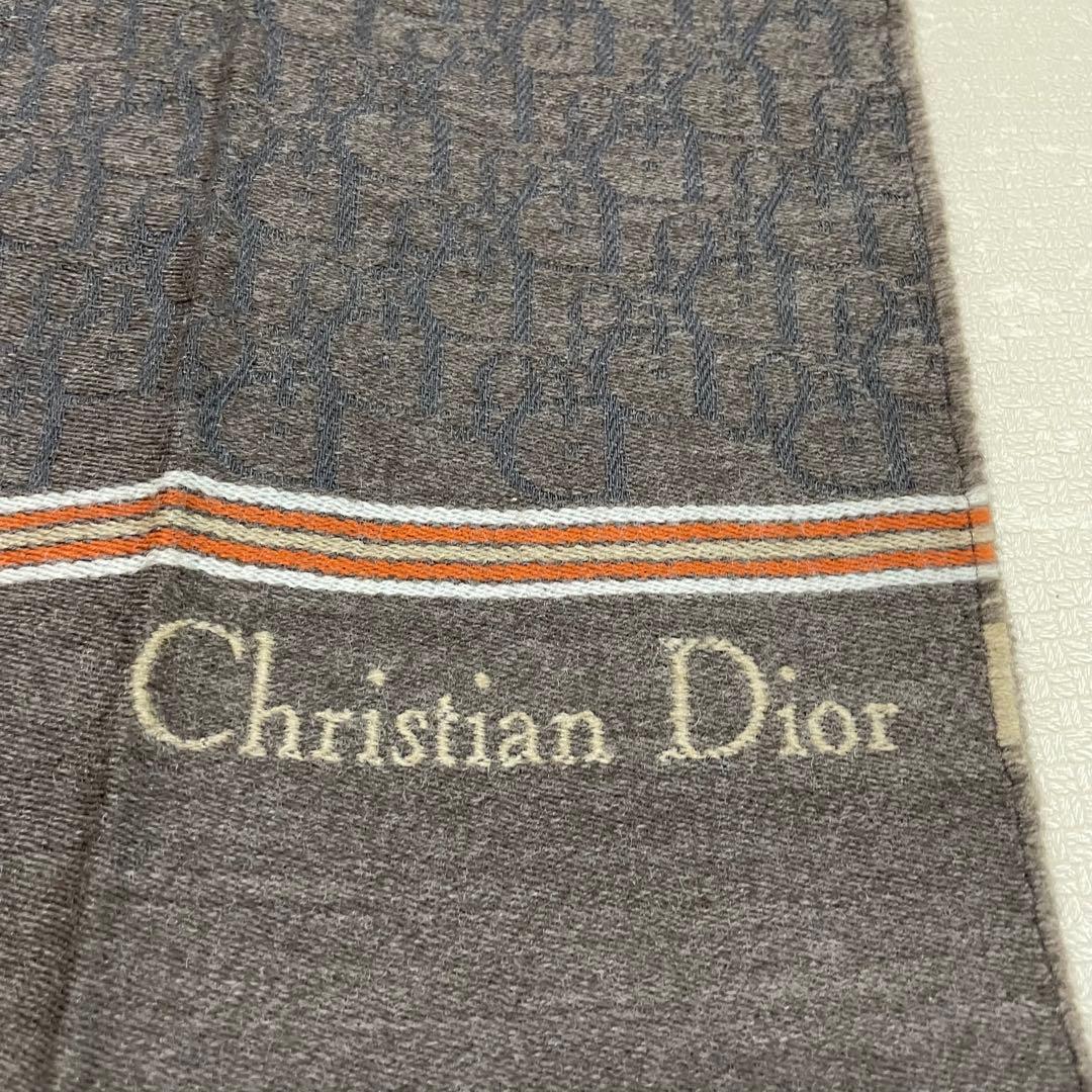 【美品】 DIOR クリスチャンディオール　トロッター　オブリーク　マフラーw6