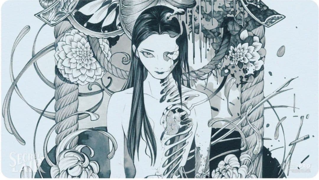 mtg 絶版稀少 桃子 ultrapro 公式プレイマット 彼方の映像 sld