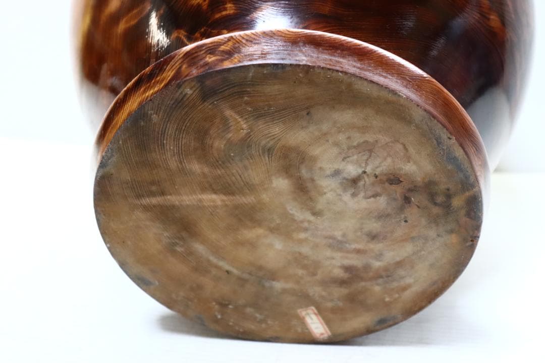希少　屋久杉 光明杢　花瓶 花器 工芸品 花入 壺 アンティーク
