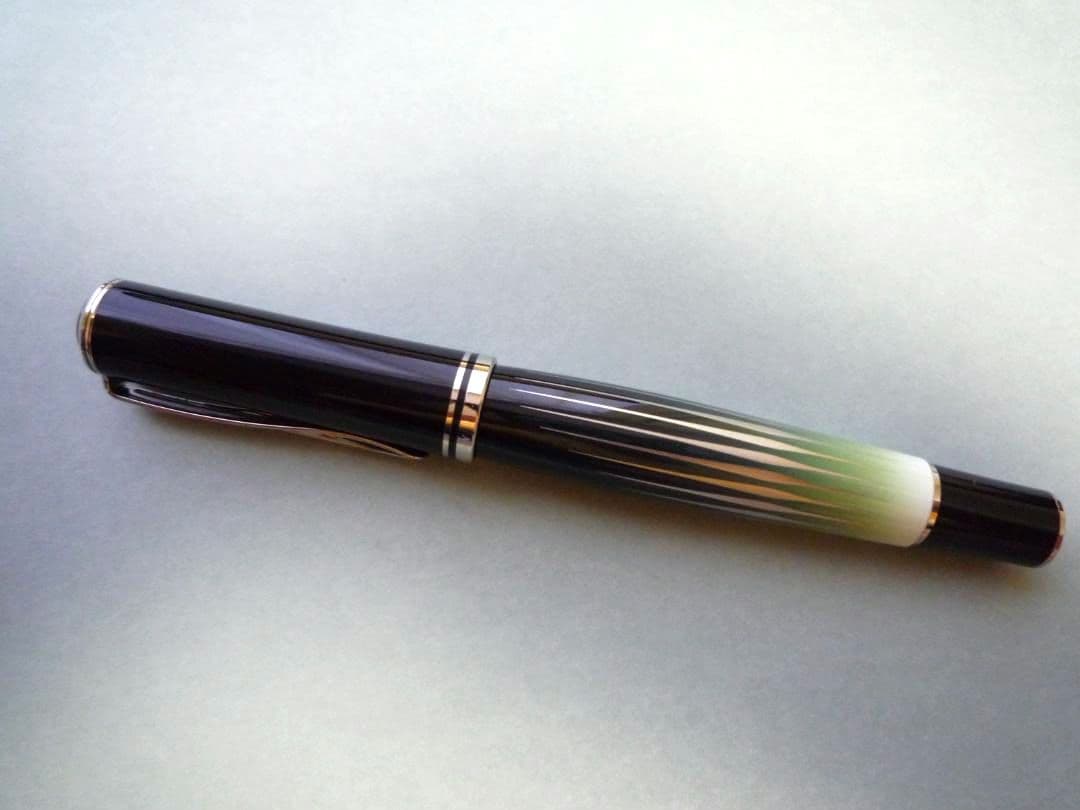 【美品】ペリカン 自然の美観シリーズ M640 ポーラーライト 万年筆（字幅F）