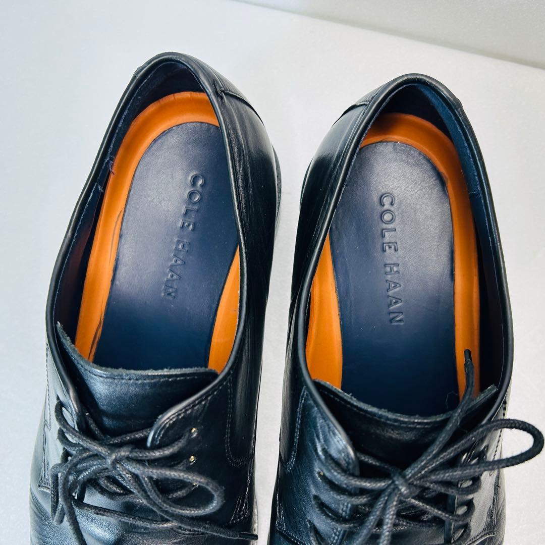 【美品】COLEHAAN コールハーン黒レザー　シューズ ストレートチップ