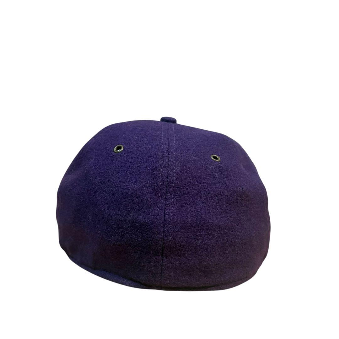 90s Polo Ralph Lauren ライオン刺繍 ウールキャップ 紫