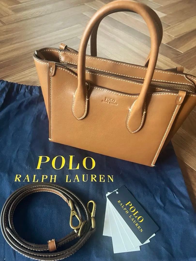 新品未使用　POLO RALPH LAUREN ストラップ付きミニトートバッグ