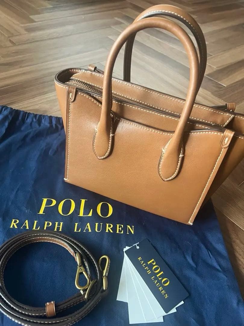 新品未使用　POLO RALPH LAUREN ストラップ付きミニトートバッグ