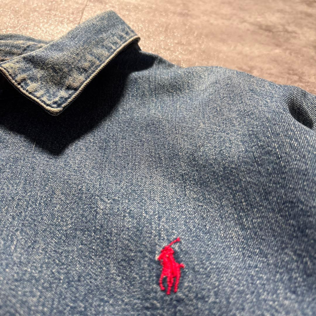 USA製❣️80s Ralph Lauren denim swing top