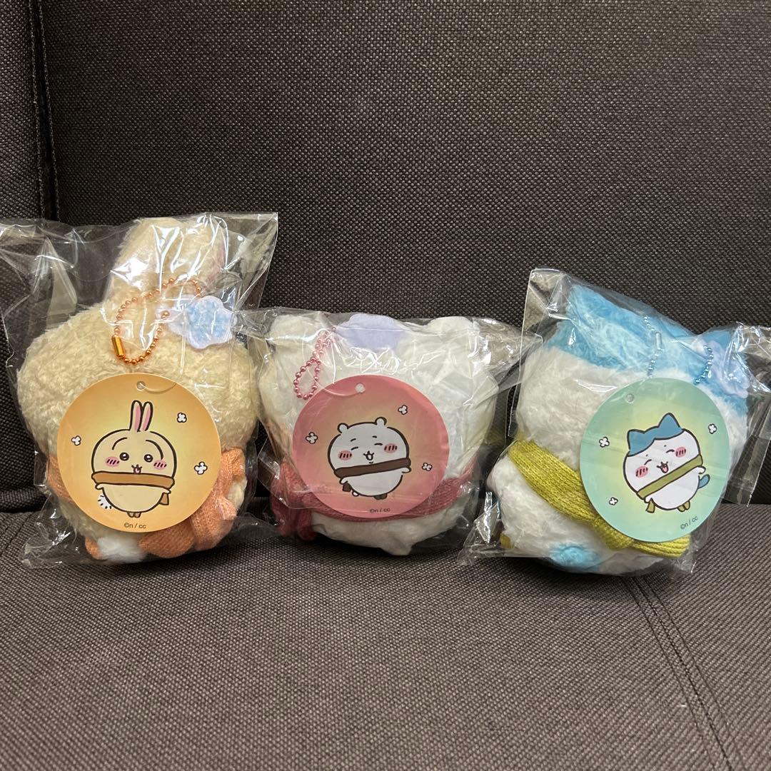 ちいかわ　ぬくぬくの装いマスコット　3点セット　おまけ付き