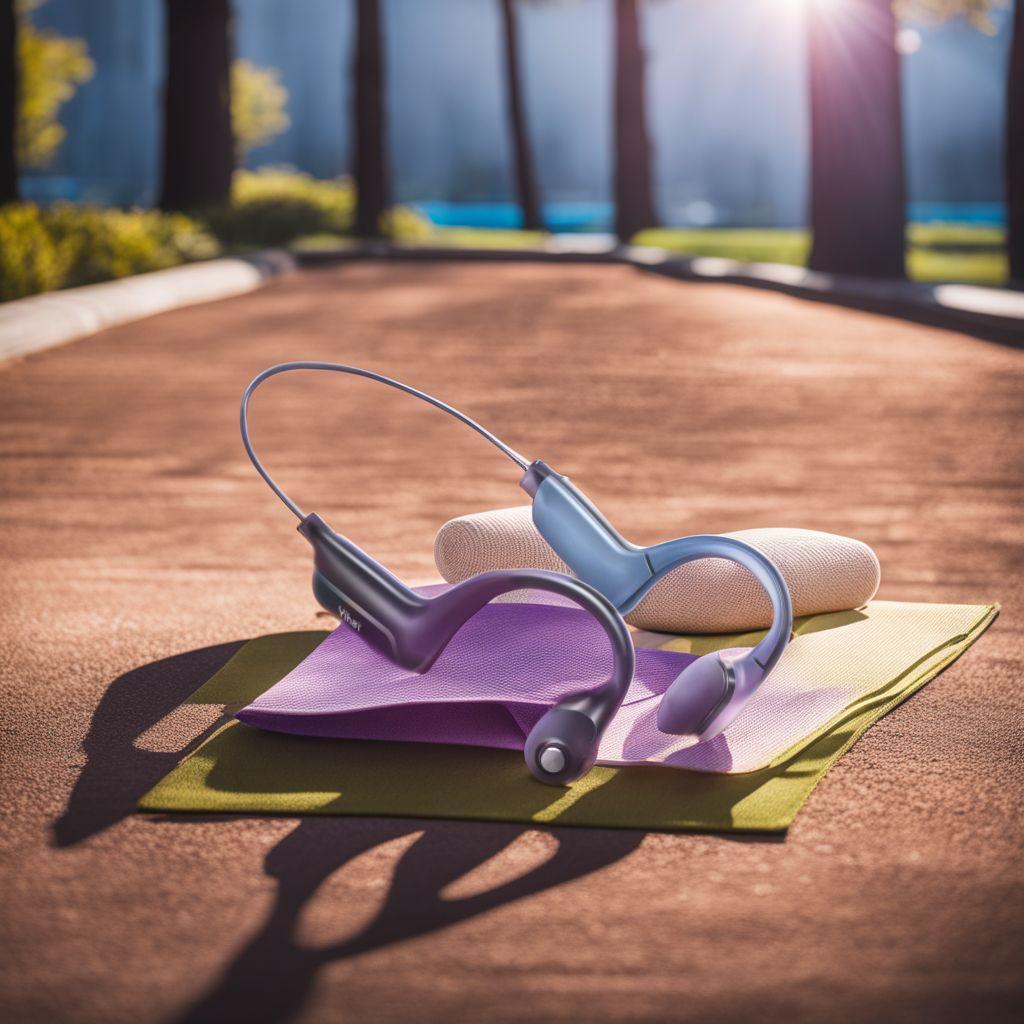 ☆骨伝導Bluetoothヘッドホン - 12時間超長再生、耳掛け式