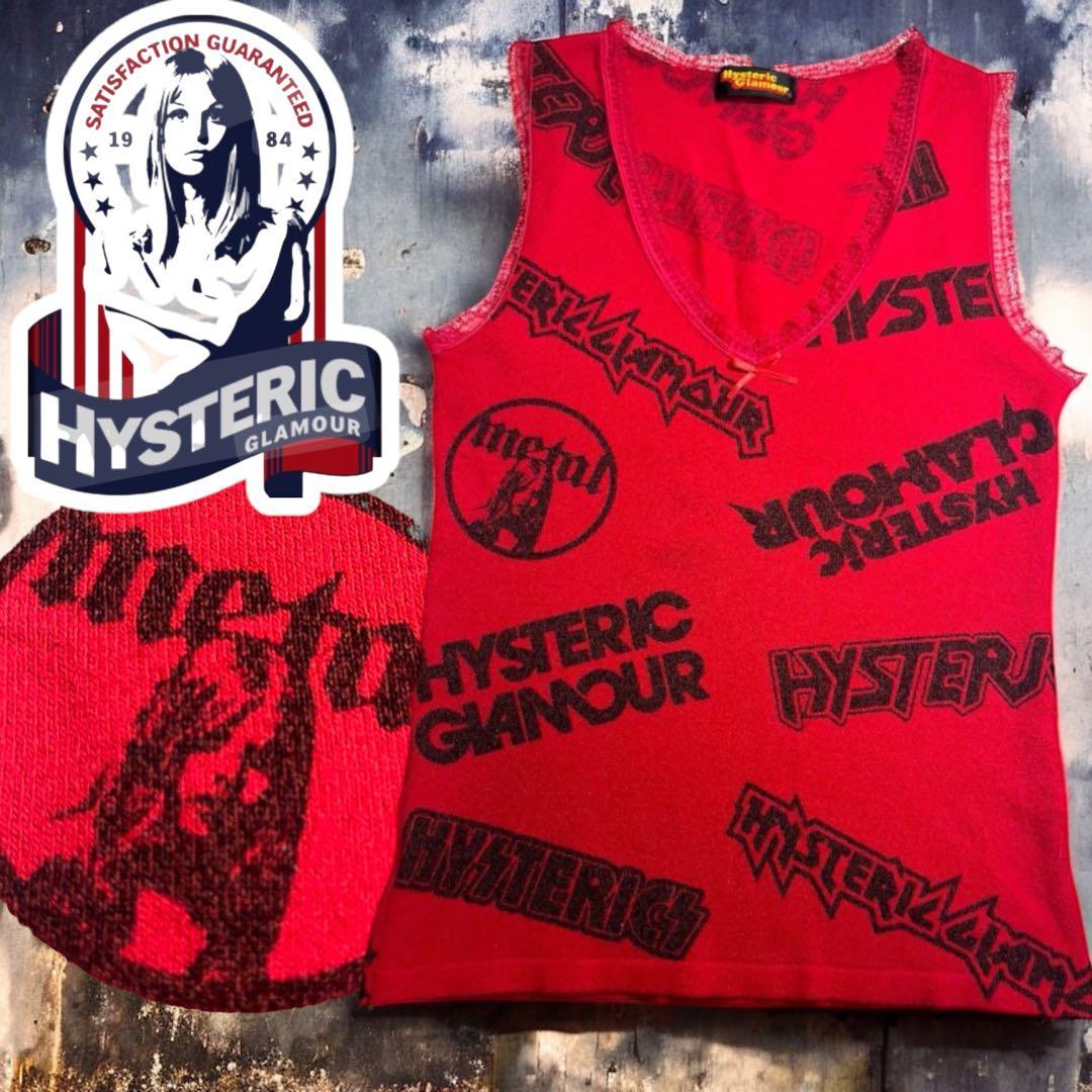 セール中　ヒステリックグラマー　ヒスガール　トップス　タンクトップ　マルチ　ロゴ