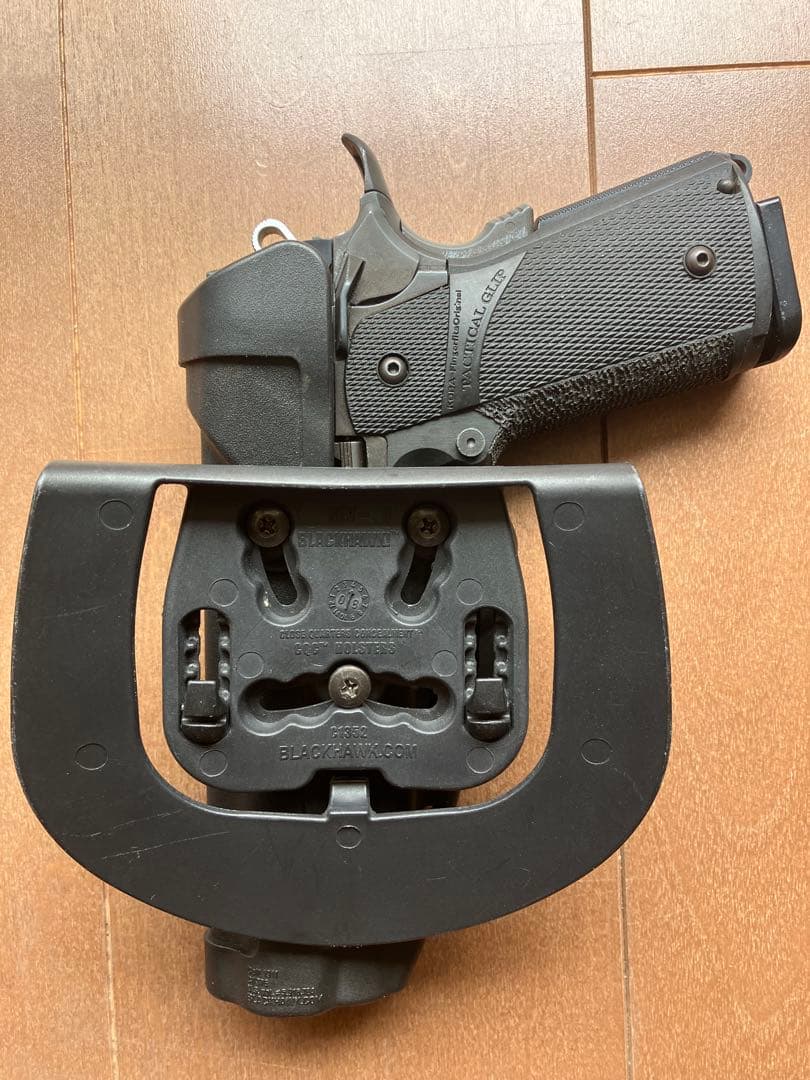 マルイ　ハイキャパ5.1タニオコバ　スライド&フレーム　ブラックホークホルスター