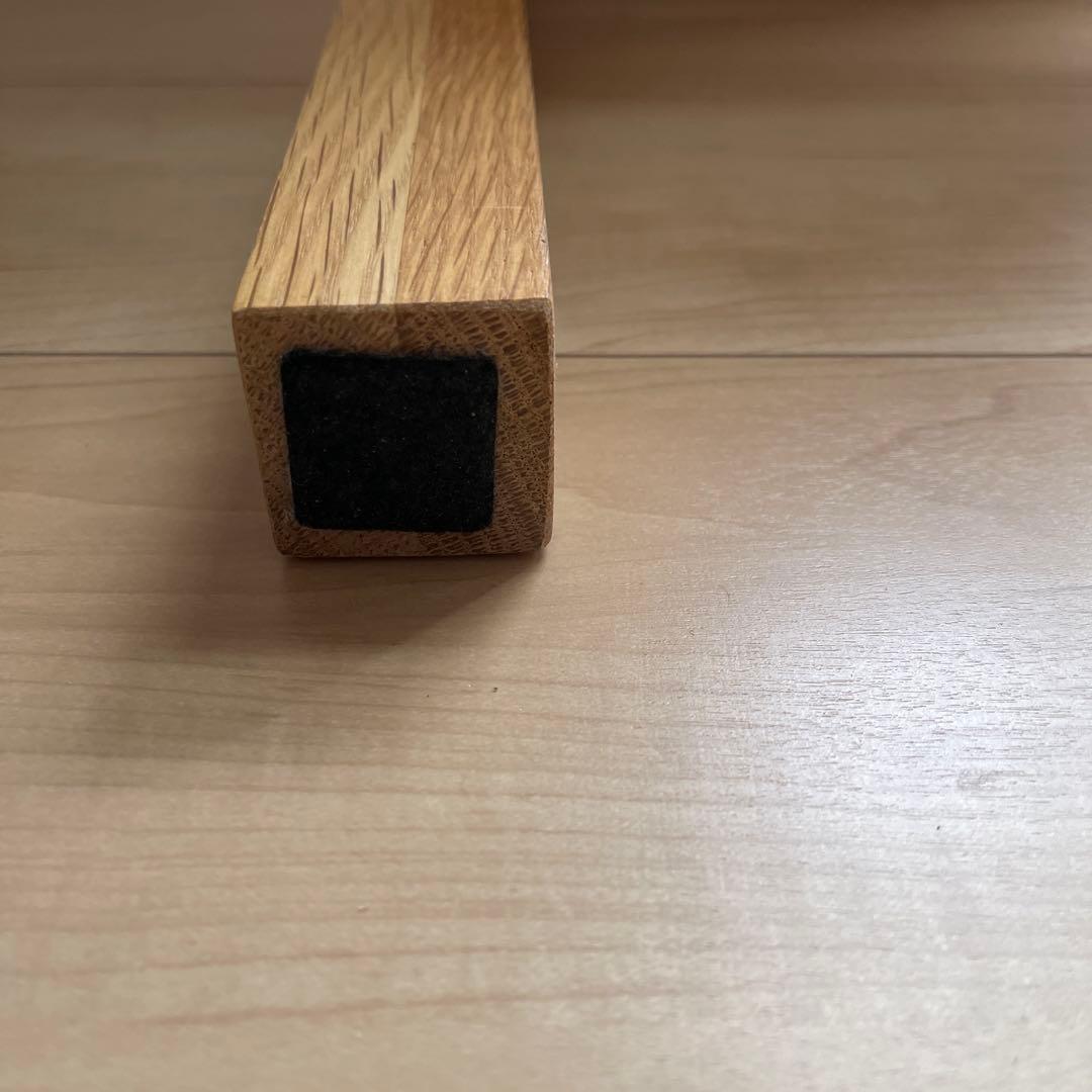 無印良品 オーク無垢材 サイドテーブル ベンチ スツール 椅子 チェア ④